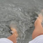 Waves splashing your feet at Taylor Head Provincial Park, Nova Scotia