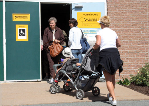 Bedford residents cast their ballots in the 38th Provincial General Election.