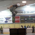 Boarders were catching some big air during a fundraiser for the Bedford Skatepark Action Team (B.SPAT) at the Lebrun Centre on Friday night.