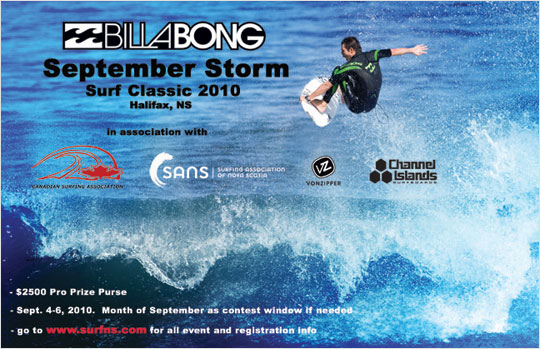 Billabong September Storm Surf Classic 2010 poster