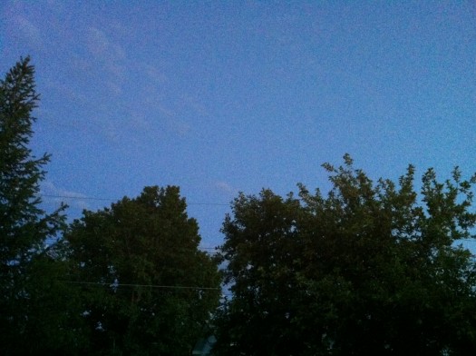wordless wednesday: the midnight sun from my front door
