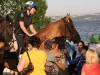 Police horsing around.