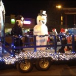 One of many floats to entertain before the arrival of Santa!