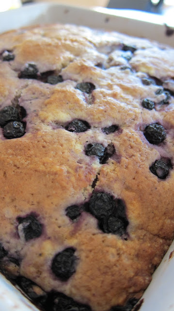 Buttermilk-Blueberry Breakfast Cake for Nelly's Big Day (#NellysBigDay)
