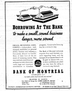 Retro Sunday March 1938 Bank of Montreal