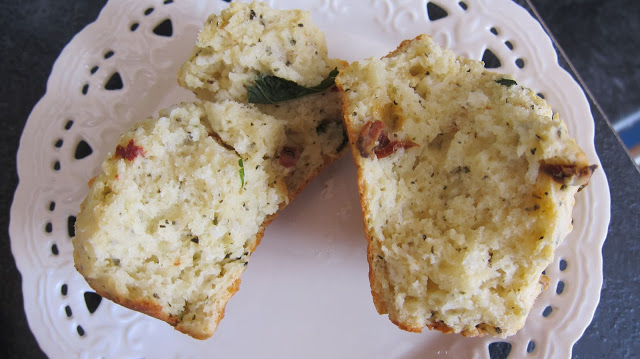 Muffin Monday: Ricotta, Basil Sun-dried Tomato