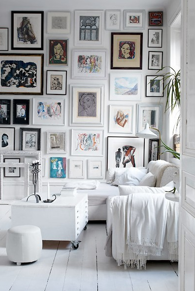 creating a gallery wall in your living room