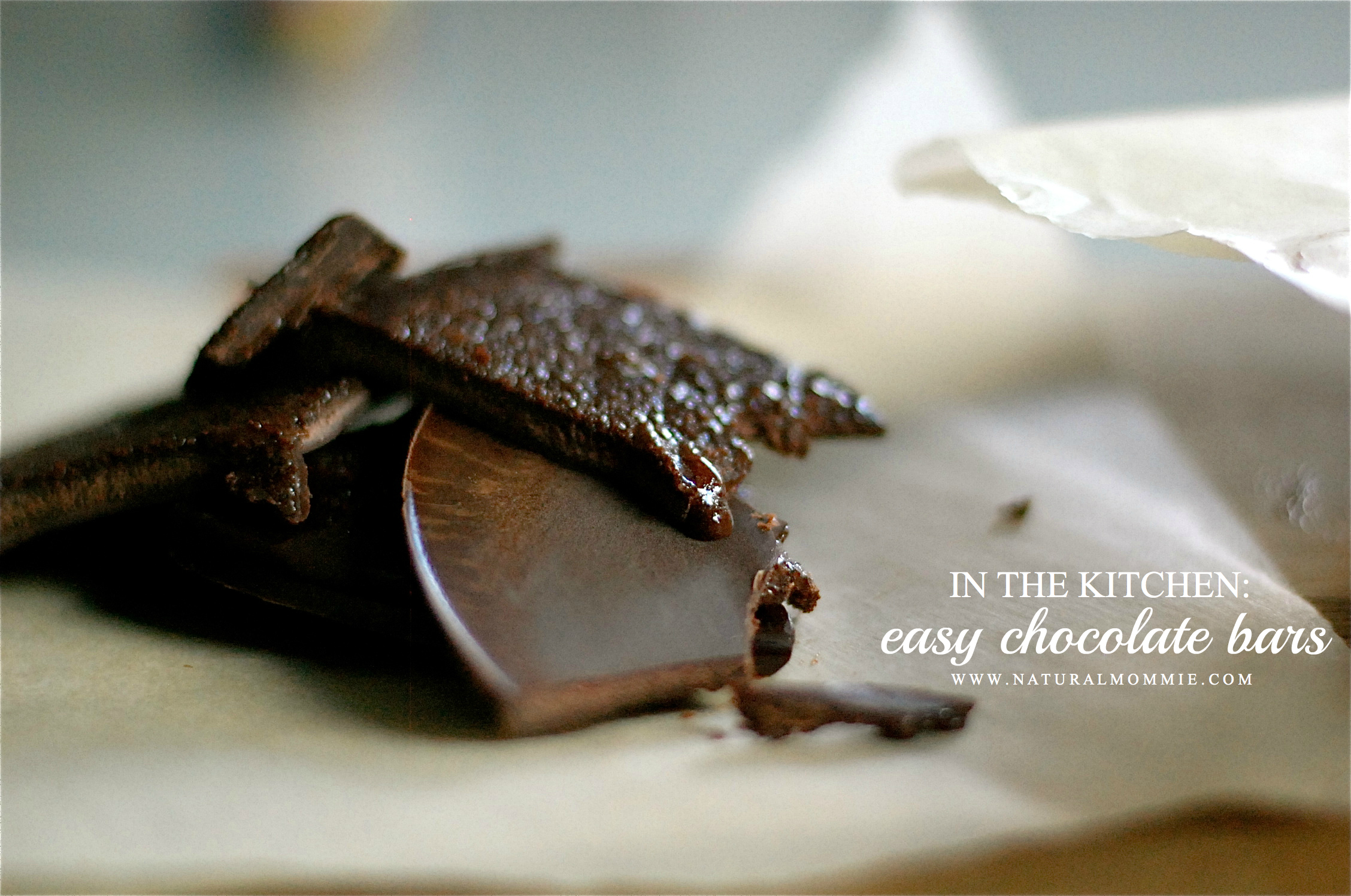 in the kitchen: make your own healthy delicious chocolate bars in 5 minutes! (with just 5 ingredients!)