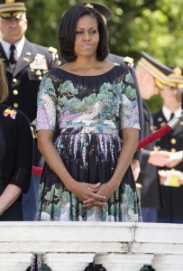 So what’s a feminist like me doing talking about Michelle Obama’s red silk sheath?