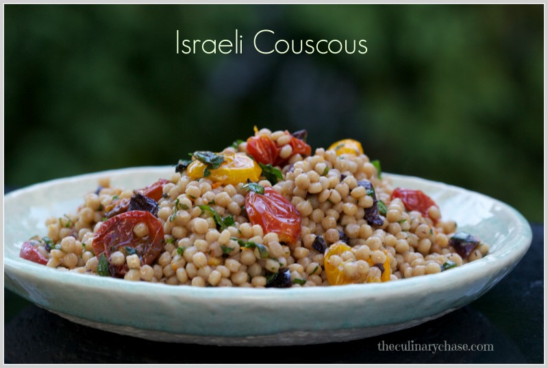 Israeli Couscous with Roasted Tomato Dressing by The Culinary Chase