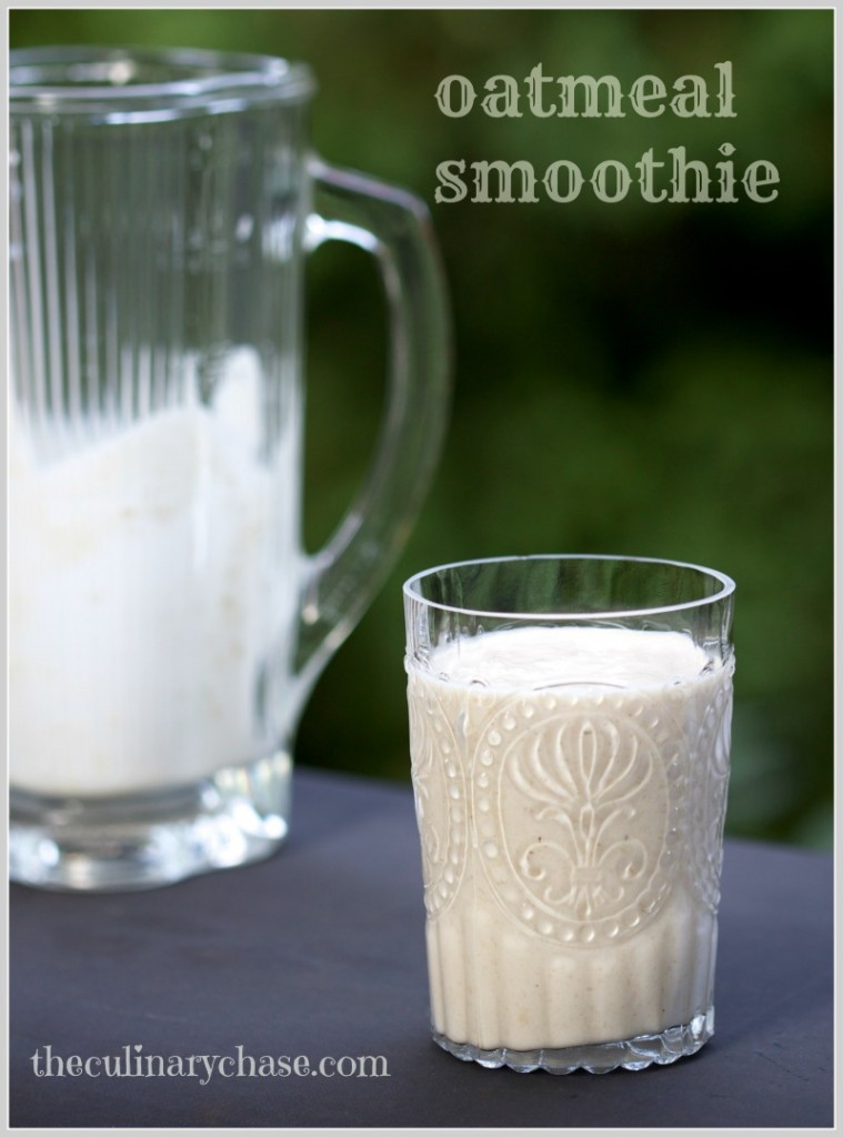 oatmeal smoothie by The Culinary Chase
