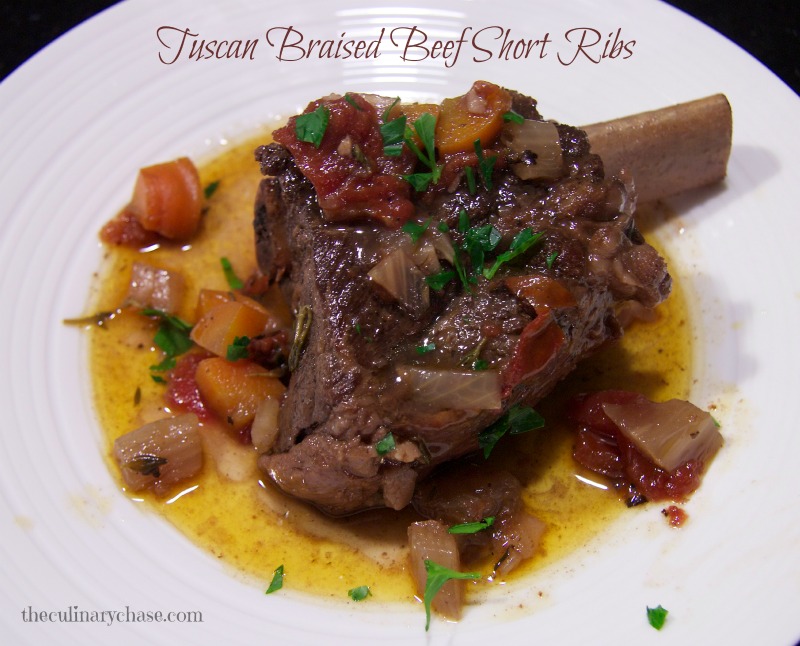 Tuscan Braised Beef Short Ribs by The Culinary Chase