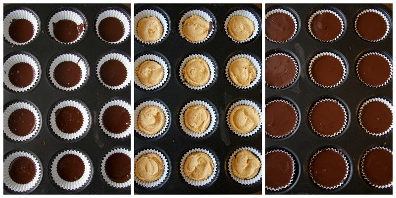 peanut butter cups collage by The Culinary Chase