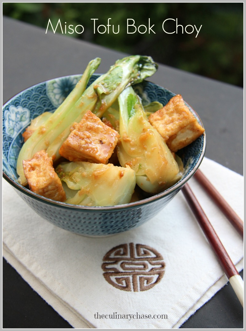 miso tofu bok choy by The Culinary Chase