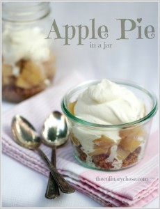 apple pie in a jar by The Culinary Chase