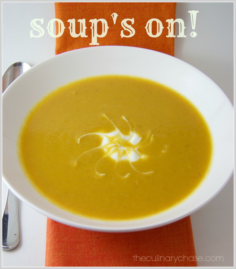 carrot & sweet potato soup by The Culinary Chase