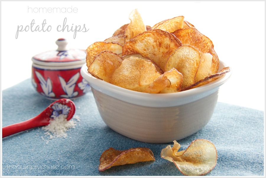 homemade potato chips by The Culinary Chase