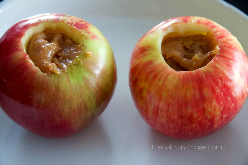 apples stuffed with caramel by The Culinary Chase