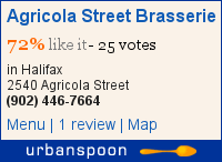 Agricola Street Brasserie on Urbanspoon