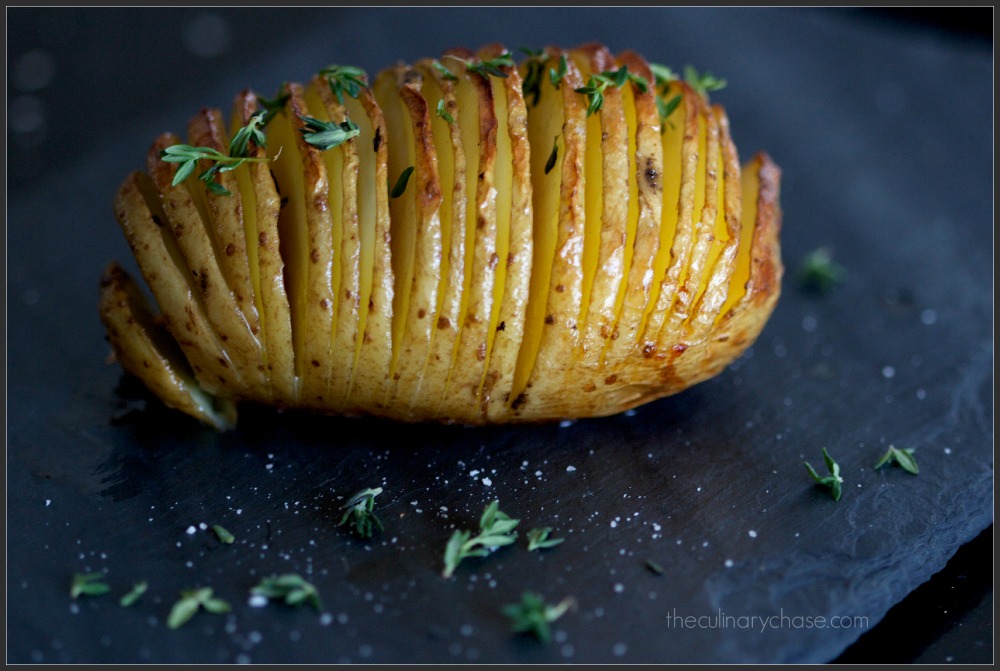 Hasselback Potato by The Culinary Chase
