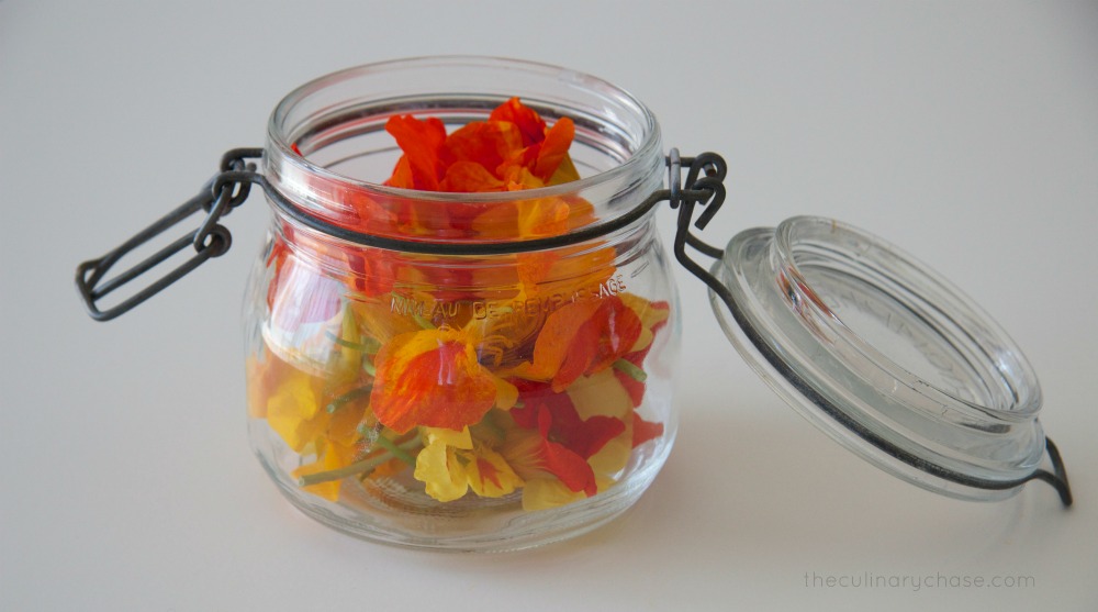 nasturtium flowers by The Culinary Chase