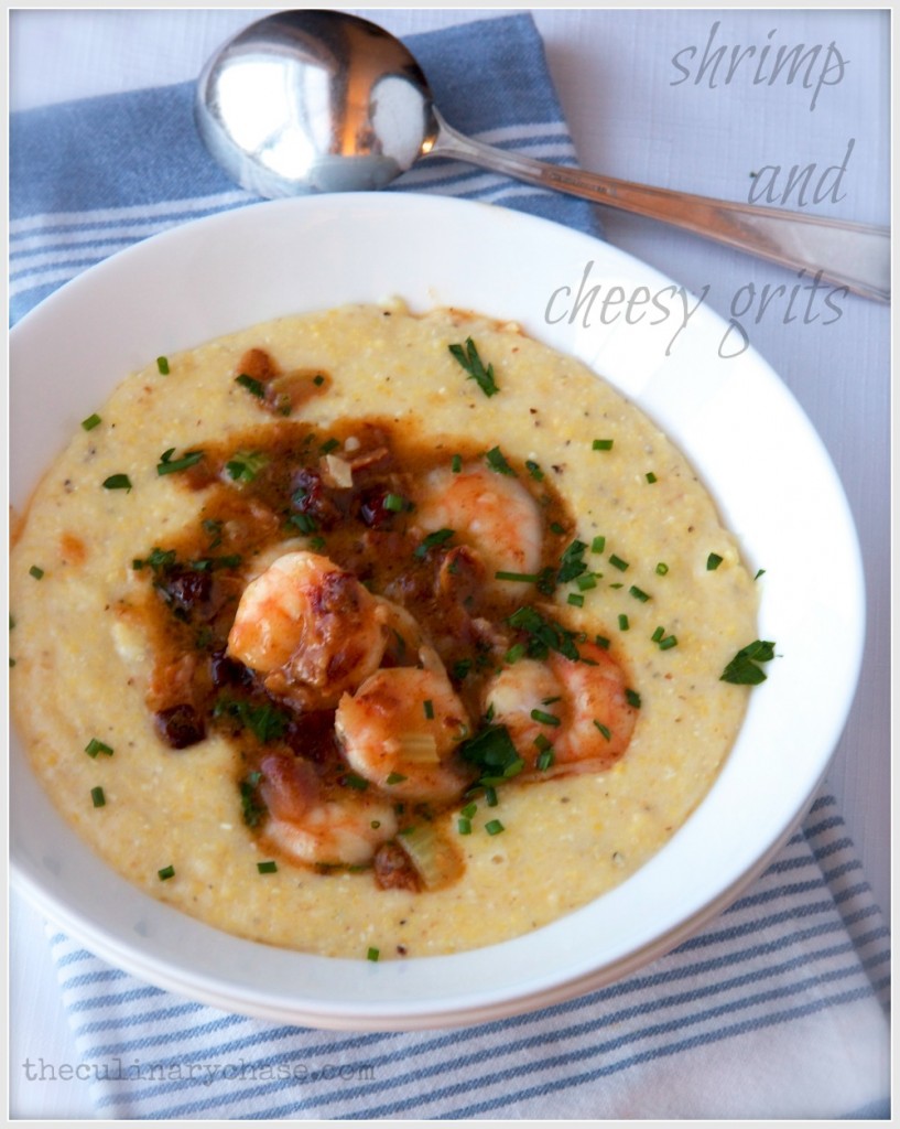 Shrimp & Cheesy Grits by The Culinary Chase
