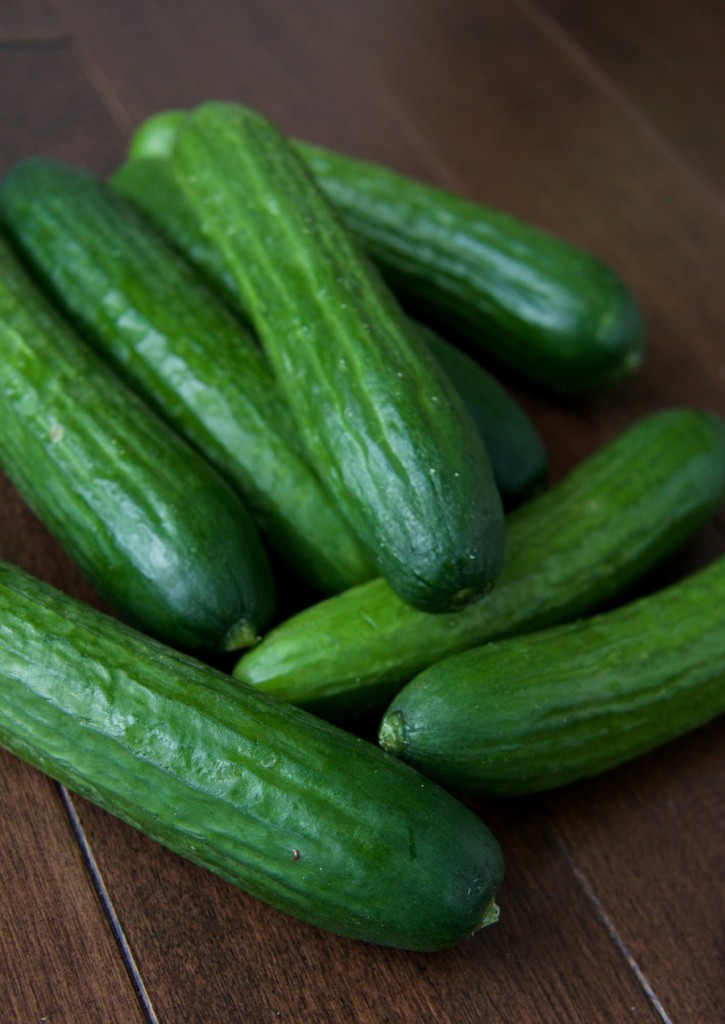 mini cucumbers by The Culinary Chase