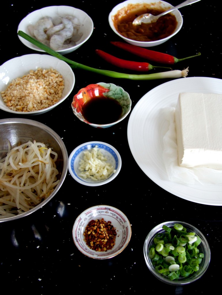 Pad Thai ingredients by The Culinary Chase