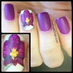 My attempt at an orchid! Wearing @essence_cosmetics Break Through to show off the @pantone Color Of The Year 2014! #pantone #coloriftheyear #radiantorchid #orchid #freehandnailart #flower #purple #2014