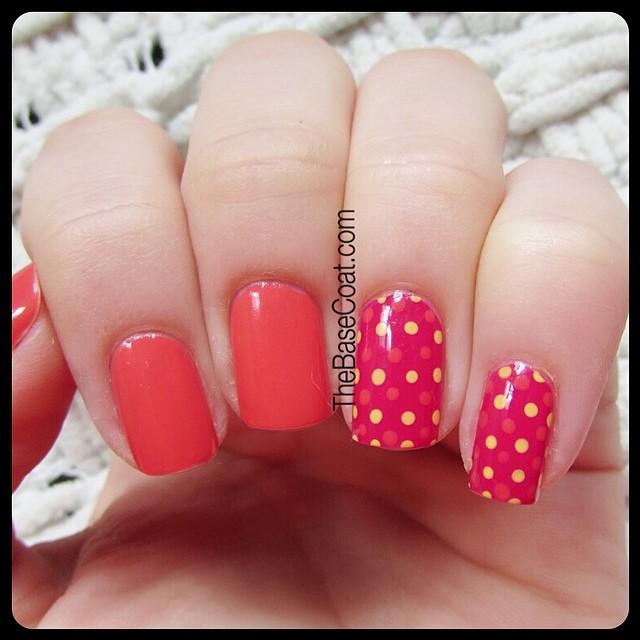 Quick Sunday NOTD! I was walking by @davidstea and was inspired by their summer collection colors. I don