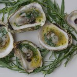 Grilled Oysters with Tarragon Butter