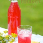 rhubarb cordial by The Culinary Chase