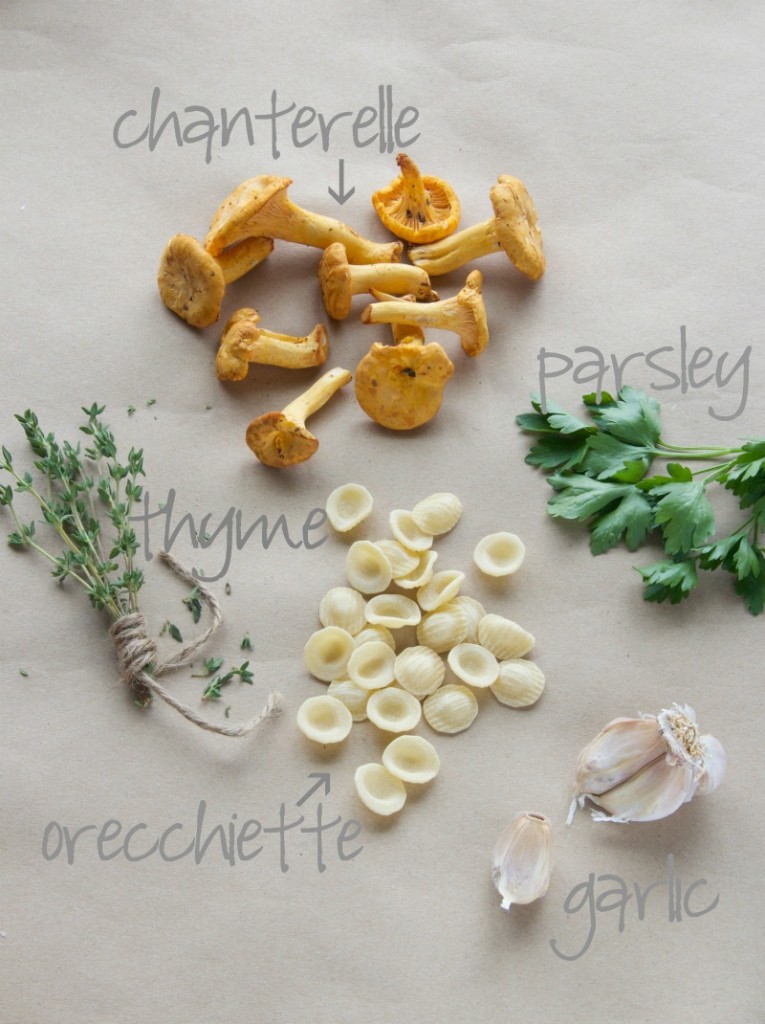 chanterelle mushrooms ingredient chart