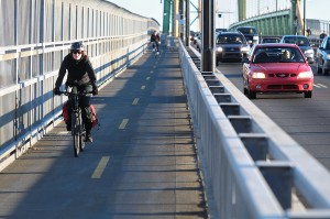 MacDonald Bridge bicycle and pedestrian routes and approach