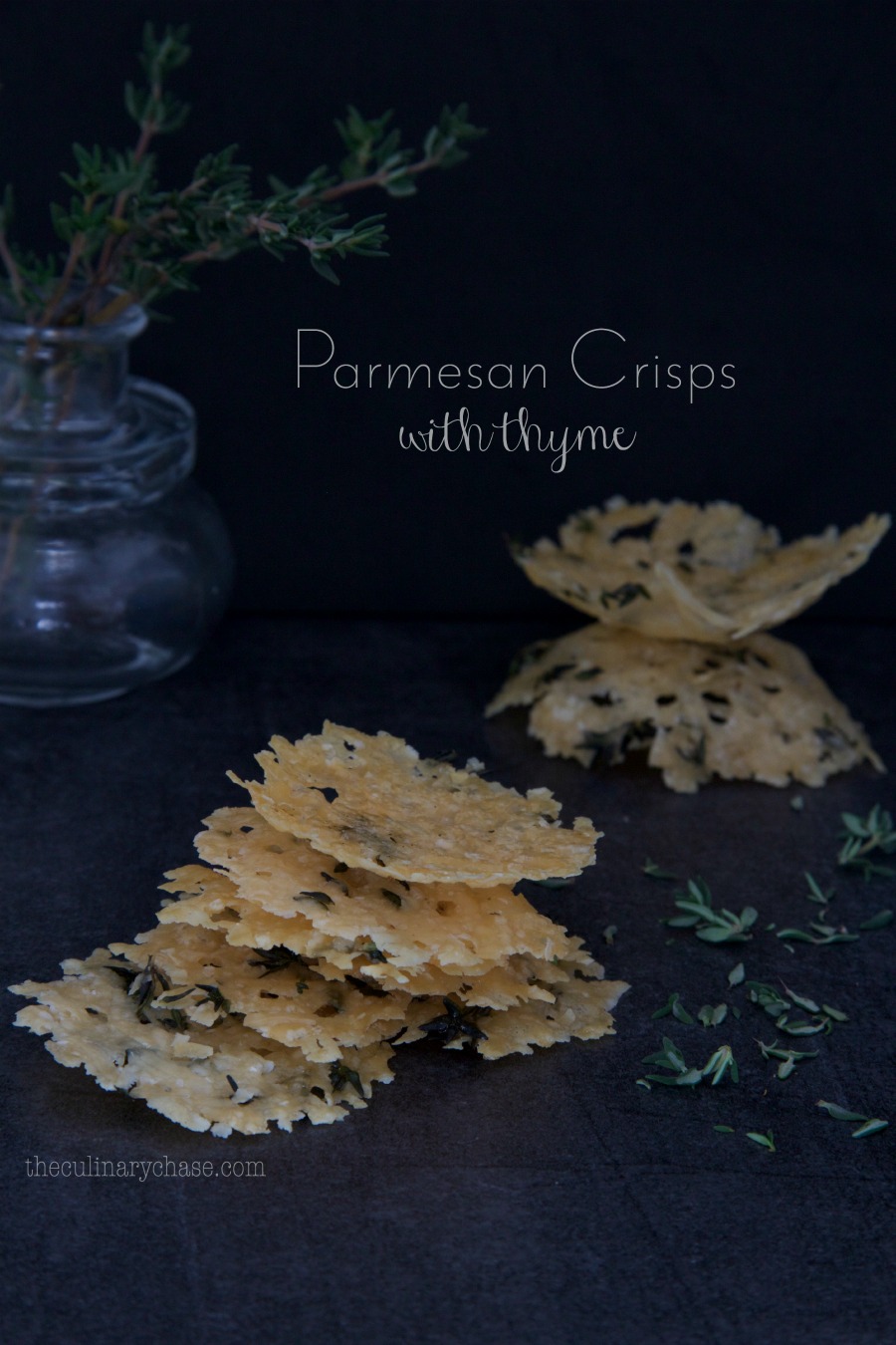 Parmesan Crisps with Thyme