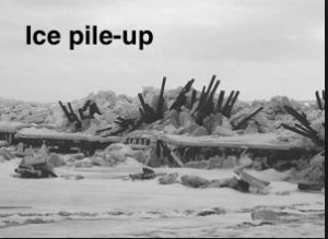 Ice pile-up from Storm Surge: Northumberland Strait