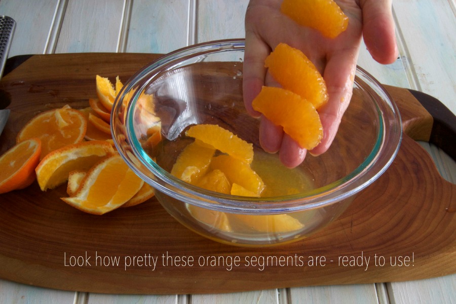 oranges segmented