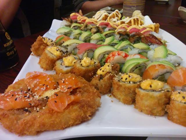 Sushi Pizza and Rolls at Wasabi Asian Cuisine