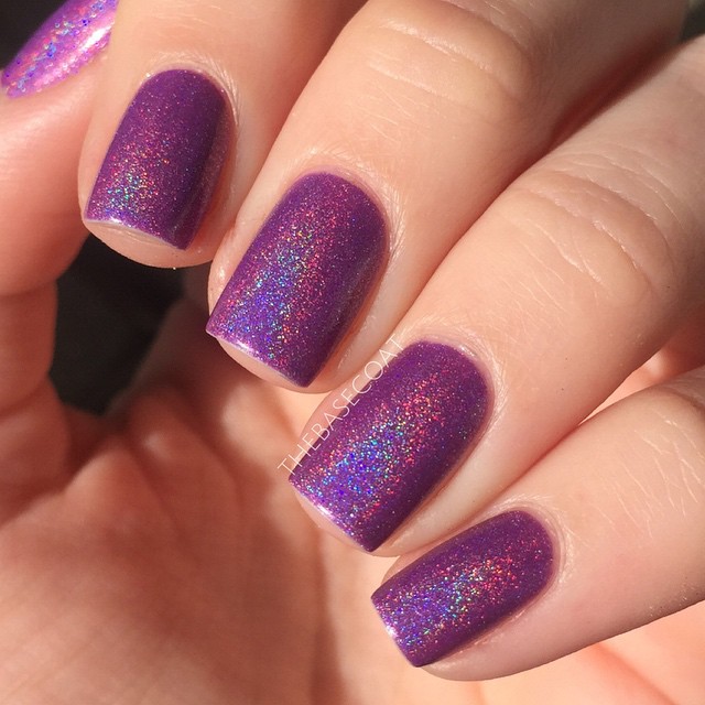 Today I am wearing @cirquecolors Xochitl ✨? such a pretty purple/pink holo. Perfect now that the sun is out! I bought this polish from @nailpolishcanadacom. Sorry that I