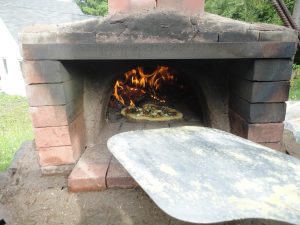 Cob Oven with Pizza