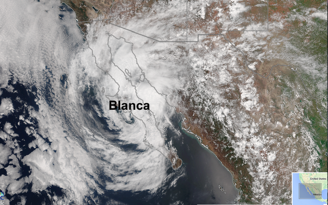 Post tropical cyclone Blanca