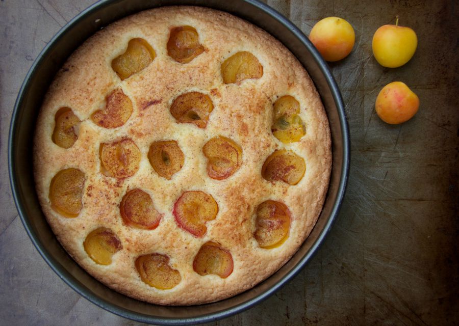 baked plum torte