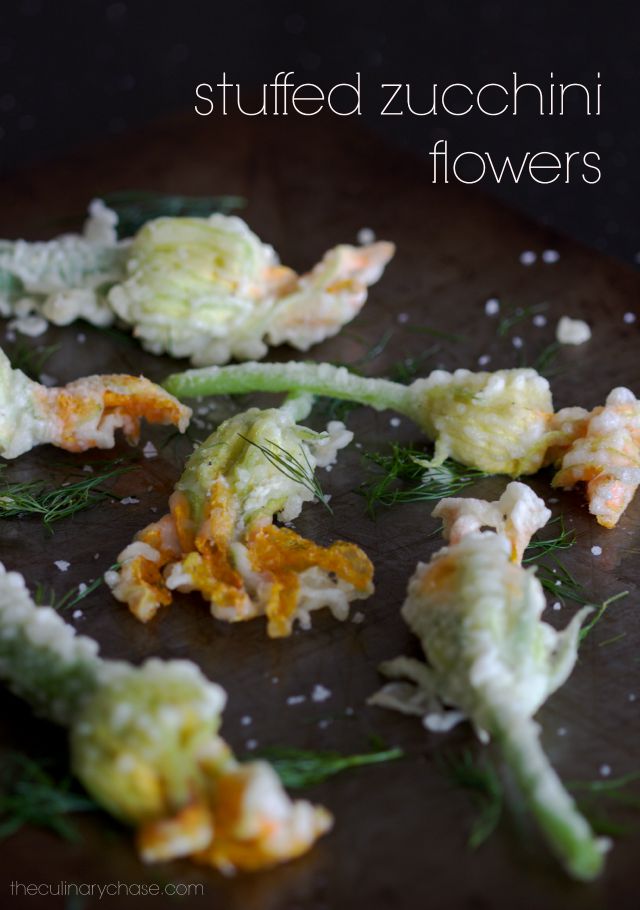 stuffed zucchini flowers