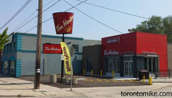 Meanwhile in Toronto, Tim's took over a an Old KFC and decided to keep the bucket.