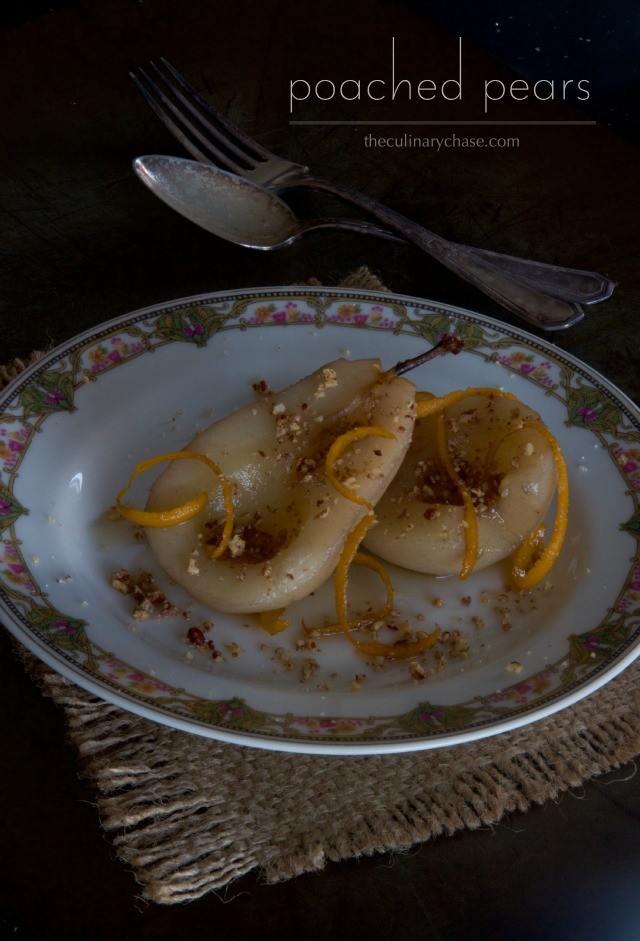 poached pears