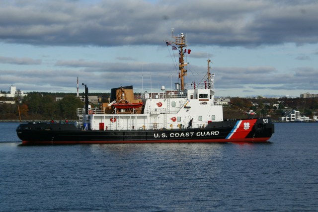 USCGC Bristol Bay departs for the Great Lakes