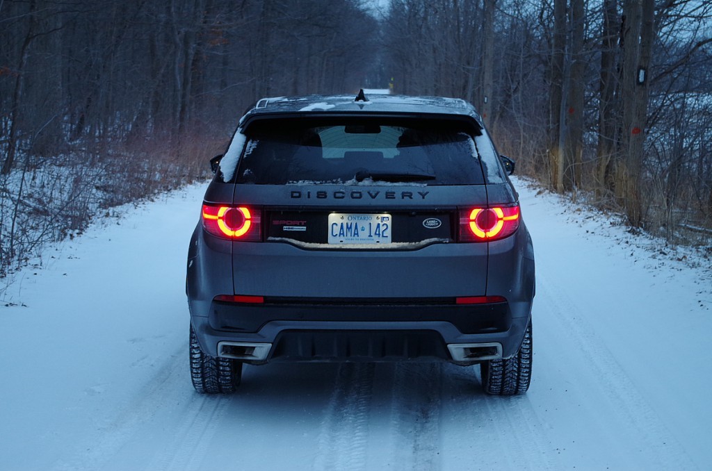 rear snowy road