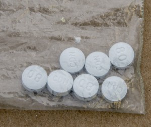light blue fake oxycondone laced with fentanyl