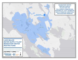 Lake Major water service area map
